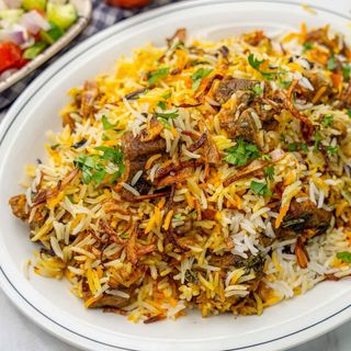 Mutton Biryani with Pet Soda