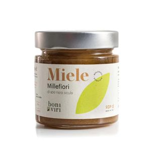 Miele Millefiori biologico di ape nera sicula 250 g