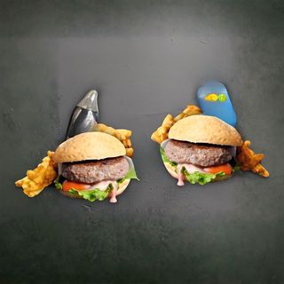 Promo DUO Burgers RELLENAS + 2 Papas fritas + 2 Refrescos