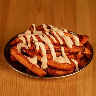 Boniatos con salsa Honey Macha