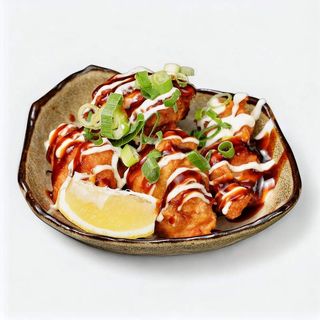 54. Karaage okonomiyaki
