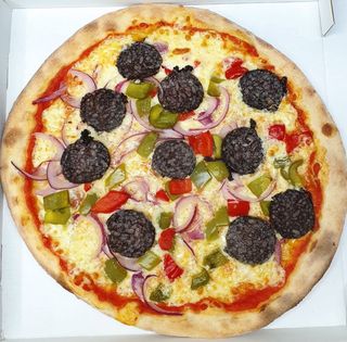 Pizza Con Embutido Morcilla (33 Cm.)