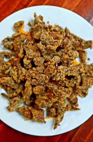 185. Пържен свински дроб (350г)