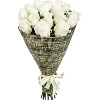 bouquet di roselline bianche (Rose)