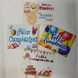 Pin/tarjeta “Feliz cumpleaños”