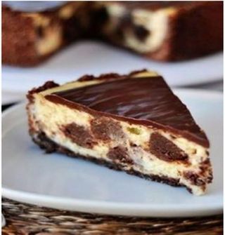 Brownie cheesecake
