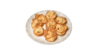 Жареные пельмешки с картофелем