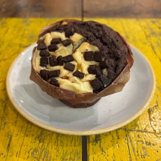 Muffin chocolate cheesecake