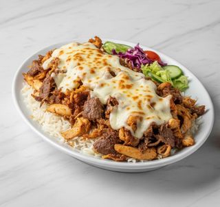 Plato Kebab Con Queso