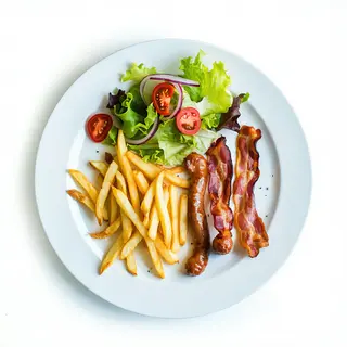 Plato de Bacon y 1 Salchicha