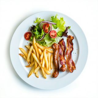 Plato de Bacon y 1 Salchicha