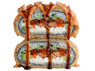 Sushi Burger z pieczonym łososiem i złotym kawiorem (450g)