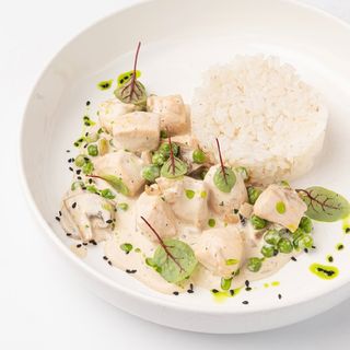 Куриное фрикасе с рисом