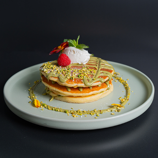 Pancakes cu Fistic & Mascarpone