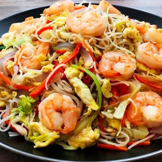 113N-Fideo con langostino