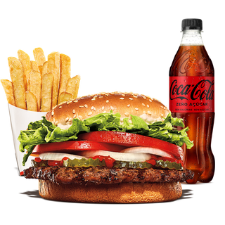 Menu Whopper Sem Glúten Grande