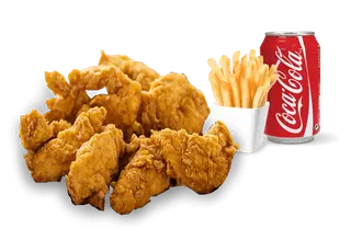 1/2 Poulet Pané + Frite + Boisson 30CL