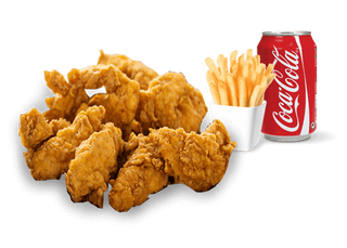 1/2 Poulet Pané + Frite + Boisson 30CL