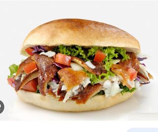 Panino kebab menù