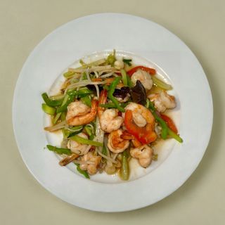 Gambas con verduras