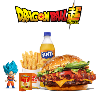 Menú Steakhouse Super Saiyan Con Figura Grande