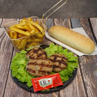 Тройка кюфтета + Coca cola напитка кен