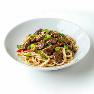 Yakiudon Con Ternera