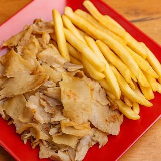 Shawarma con patatas o con ensalada 