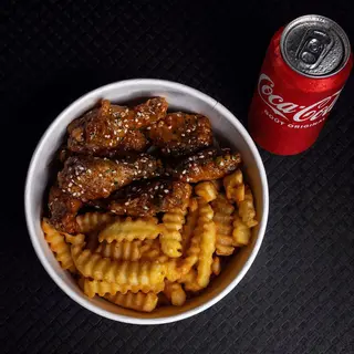 Sweet and Spicy wings avec coca colas