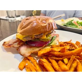 Eggsperience Burger + Fries