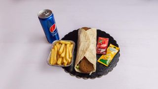 Menu piadina falafel