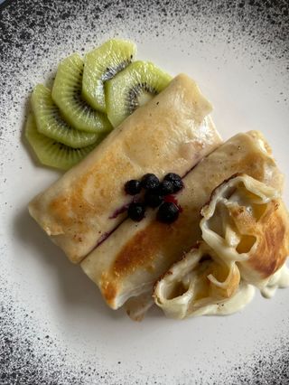 Naleśniki z mascarpone i bananem 3szt