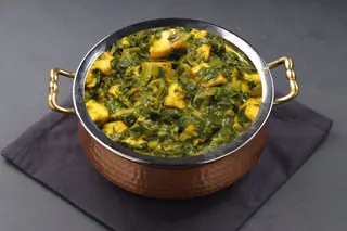 Saag prawns