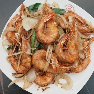 Gamberi in sale e pepe