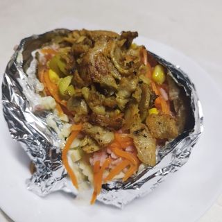 Papa Asada Con Kebab