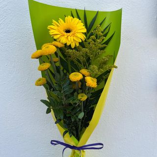 Arreglo floral Gerbera amarilla
