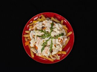 Poutine "З мідіями" (390g)