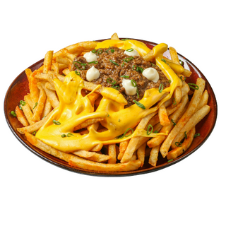 Patatas fritas con queso