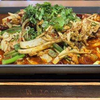 Branzino grigliato con verdure miste(super piccante)