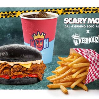 Scary Vegetarian Cheeseburger Menu