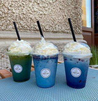 Waniliowa matcha niebieska