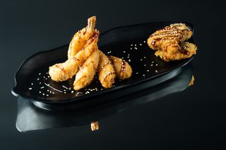 Ծովախեցգետնի տեմպուրա բանջարեղենով