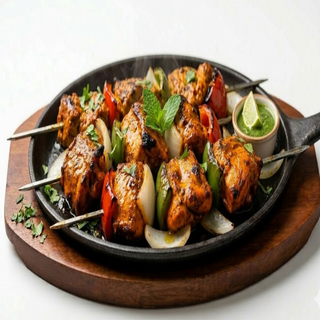 Brocheta de cordero sizzler (ración)