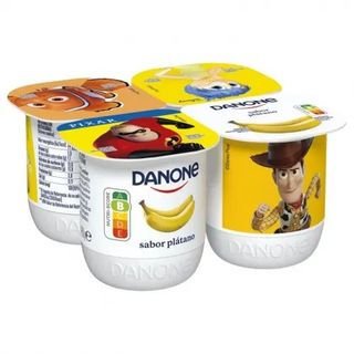 Yogur de Plátano Danone Pack 4x120 Gr.