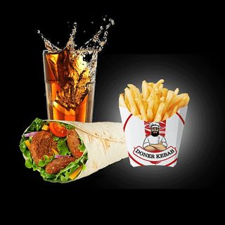 Menú Durum Kebab Flafel (4 Uds.) Con Papas Y Vigital