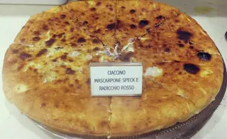 Ciaccino con speck, crema di radicchio rosso 500 g