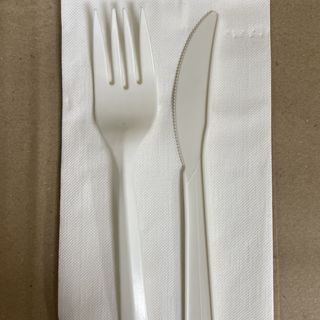 Набір еко приборів (виделка, ніж та 2 серветки)