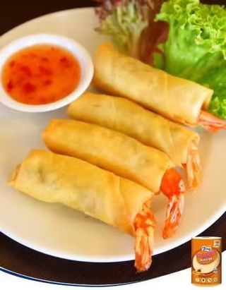 Langostinos Fritos En Pasta De Rollo (8 Uds.)