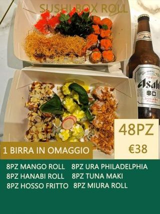 Sushi box roll 48 pezzi