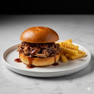 Brioche Con Carrilleras Desmenuzadas